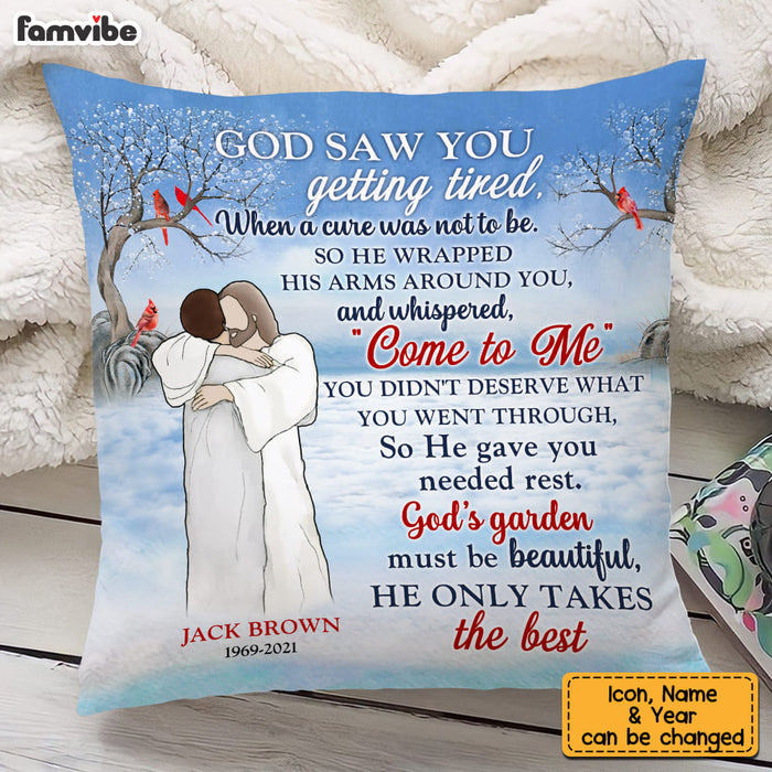 Personalized Memo God's Garden Must Be Beautiful Gift For Loss Pillow DB101 30O53 1