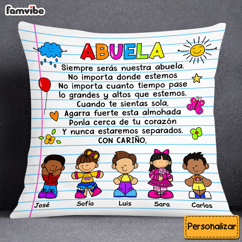 Personalized Grandma Spanish Abuela Pillow DB101 58O53 Primary Mockup