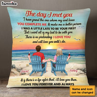 Personalized Couple The Day I Met You Pillow DB103 30O28 thumb 1