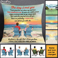 Personalized Couple The Day I Met You Pillow DB103 30O28 thumb 1