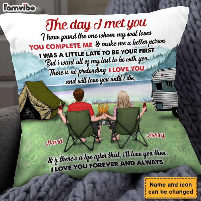 Personalized Couple The Day I Met You Pillow DB103 30O28 1