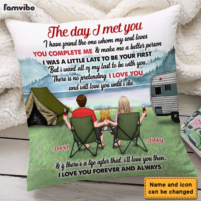Personalized Couple The Day I Met You Pillow DB103 30O28 1