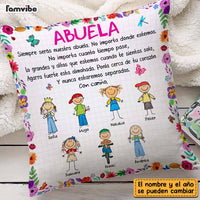Personalized Grandma Spanish Abuela Grandkids Pillow DB102 58O47 thumb 1
