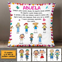 Personalized Grandma Spanish Abuela Grandkids Pillow DB102 58O47 thumb 1