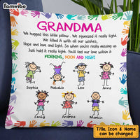 Personalized We Hugged This Little Pillow Grandkids To Grandma DB103 58O47 thumb 1