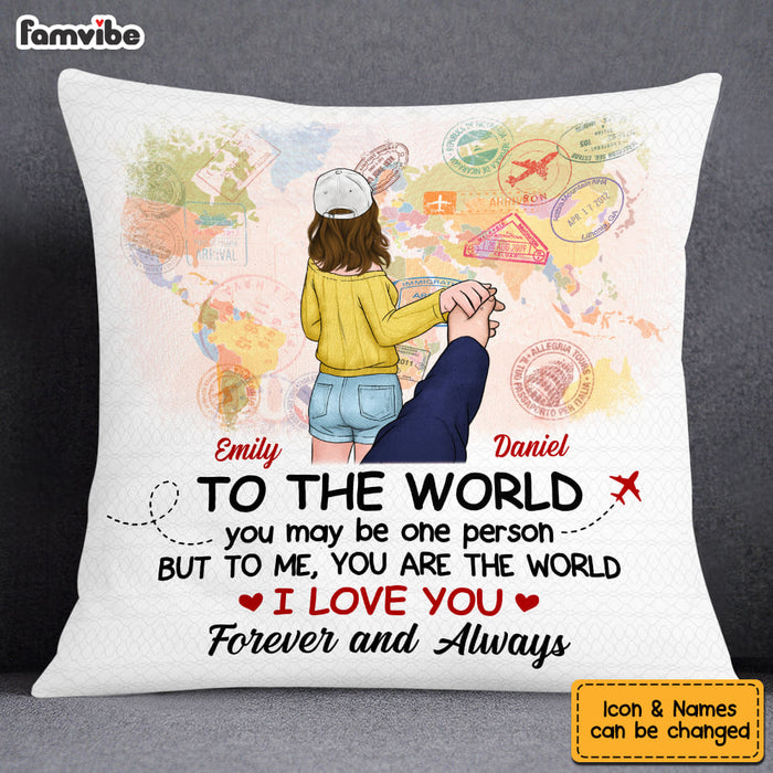 Personalized Couple Follow Me Pillow DB131 36O53 1