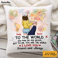 Personalized Couple Follow Me Pillow DB131 36O53 thumb 1
