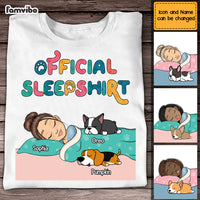 Personalized Dog Mom Official Sleepshirt Shirt - Hoodie - Sweatshirt DB131 32O58 thumb 1