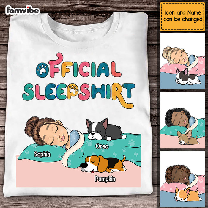 Personalized Dog Mom Official Sleepshirt Shirt - Hoodie - Sweatshirt DB131 32O58 1