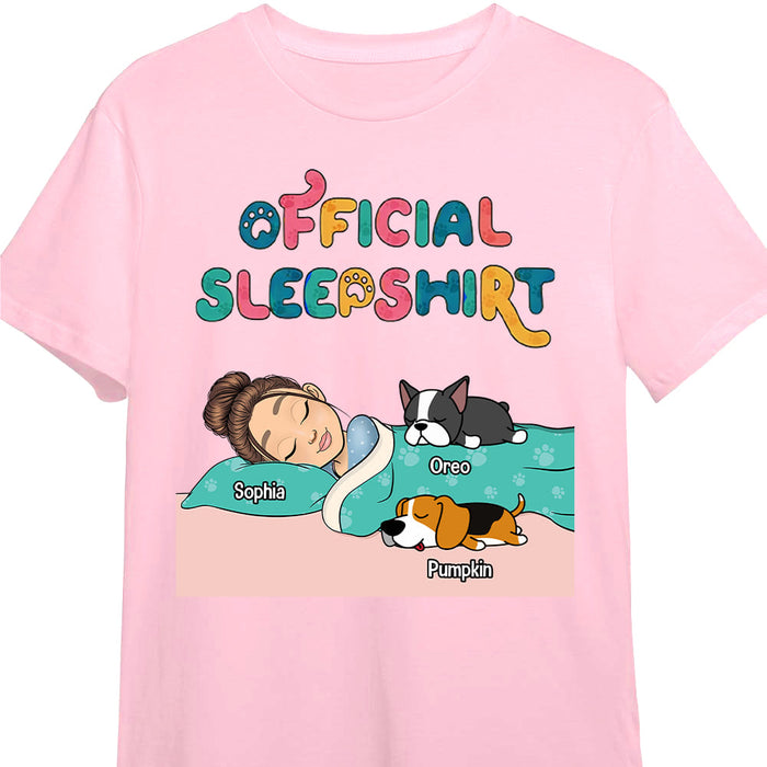 Personalized Dog Mom Official Sleepshirt Shirt - Hoodie - Sweatshirt DB131 32O58 1