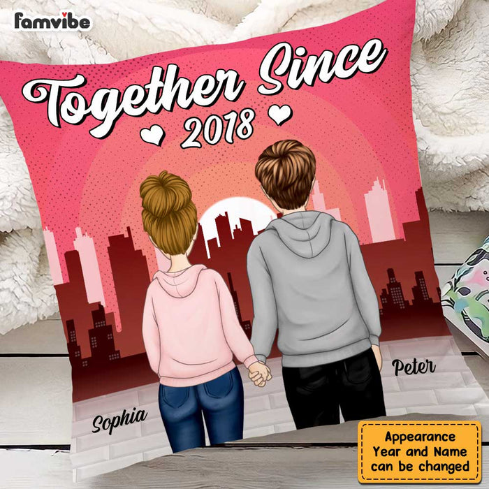 Personalized Couple Together Since Pillow DB141 85O47 1