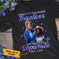 Personalized BWA Couple God Has Joined Together T Shirt AG121 65O53 thumb 1