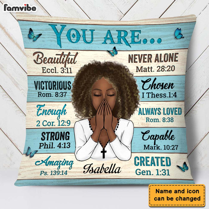 Personalized Bible Verse You Are Pillow DB141 30O28 1