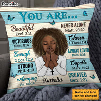 Personalized Bible Verse You Are Pillow DB141 30O28 thumb 1