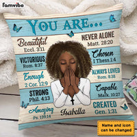 Personalized Bible Verse You Are Pillow DB141 30O28 thumb 1