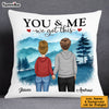 Personalized You & Me We Got This Watercolor Mountain Beach View Pillow DB121 58O53 1