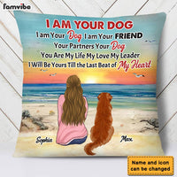 Personalized I Am Your Dog I Am Your Friend Your Partner Your Dog Pillow DB123 30O28 thumb 1