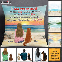 Personalized I Am Your Dog I Am Your Friend Your Partner Your Dog Pillow DB123 30O28 thumb 1