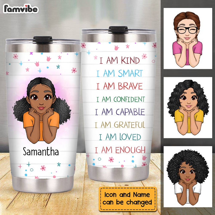Personalized Gift For Granddaughter I Am Kind Steel Tumbler NB304 36O28 1