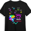 Personalized Blessed To Be Called Grandma Colorful Flower Butterfly Shirt - Hoodie - Sweatshirt DB191 32O58 1