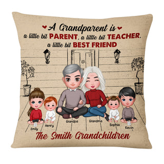 Personalized A Grandparent Is A Little Bit Parent Pillow 22515 Primary Mockup