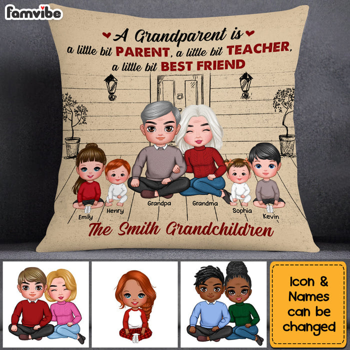 Personalized A Grandparent Is A Little Bit Parent Pillow 22515 1