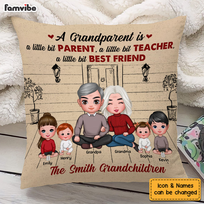 Personalized A Grandparent Is A Little Bit Parent Pillow 22515 1