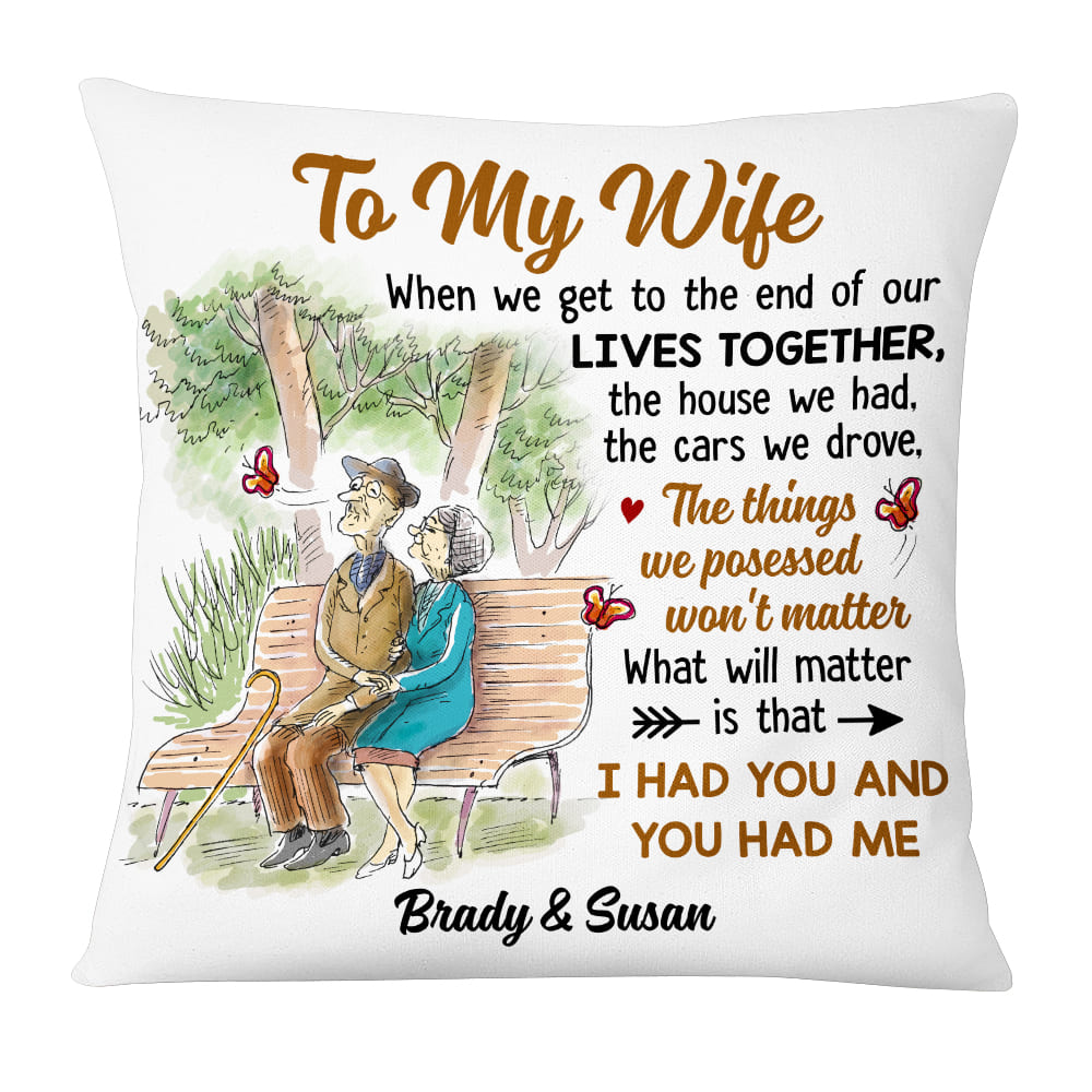 Personalized Senior Couple Love Anniversary Pillow DB131 58O53 Primary Mockup