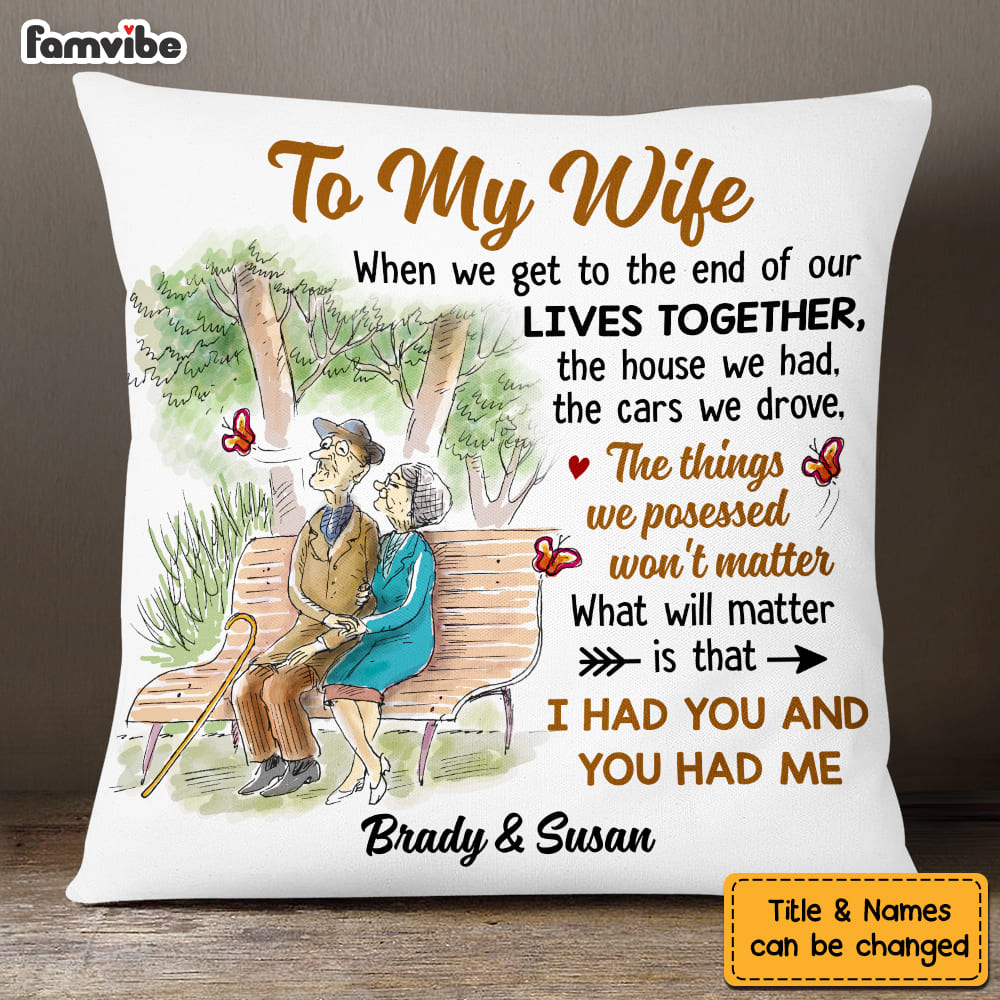 Personalized Senior Couple Love Anniversary Pillow DB131 58O53 Primary Mockup