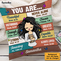 Personalized Gift For Daughter Bible Verses Inspiration You Are Pillow DB131 30O47 thumb 1