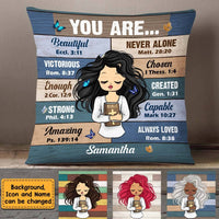 Personalized Gift For Daughter Bible Verses Inspiration You Are Pillow DB131 30O47 thumb 1