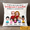 Personalized Grandparents & Grandkids Always Be Collected By Heart Pillow 22521 1