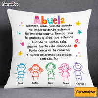 Personalized Grandma Abuela Colorful Drawing Pillow DB141 23O53 thumb 1
