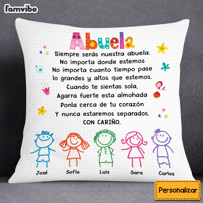 Personalized Grandma Abuela Colorful Drawing Pillow DB141 23O53 1