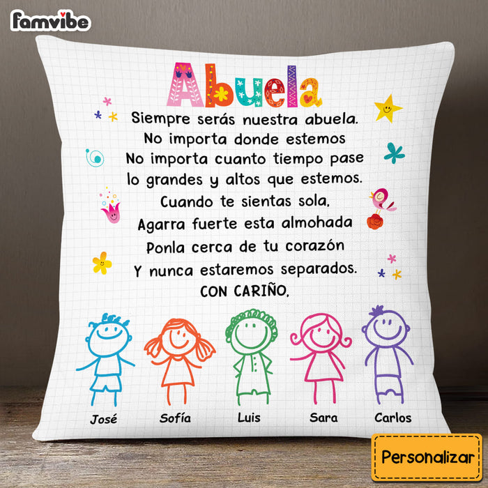 Personalized Grandma Abuela Colorful Drawing Pillow DB141 23O53 1
