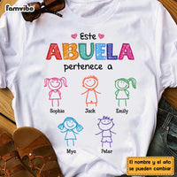 Personalized Grandma Abuela Colorful Drawing Shirt - Hoodie - Sweatshirt DB142 23O47 thumb 1