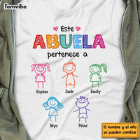 Personalized Grandma Abuela Colorful Drawing Shirt - Hoodie - Sweatshirt DB142 23O47 thumb 1