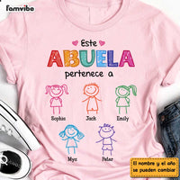 Personalized Grandma Abuela Colorful Drawing Shirt - Hoodie - Sweatshirt DB142 23O47 thumb 1