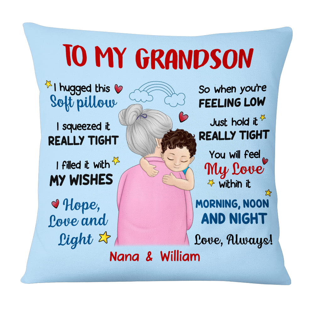 Personalized Grandson Pillow DB152 85O53 Primary Mockup