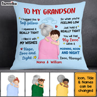 Personalized Grandson Pillow DB152 85O53 thumb 1
