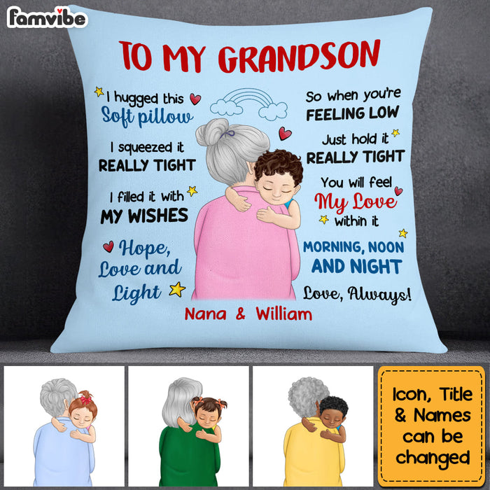 Personalized Grandson Pillow DB152 85O53 1