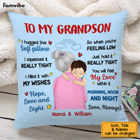 Personalized Grandson Pillow DB152 85O53 thumb 1