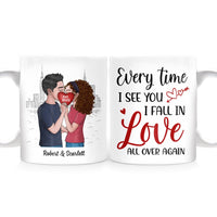 Personalized Gift For Couple Kissing Every Time I See You Mug DB151 36O53 thumb 1