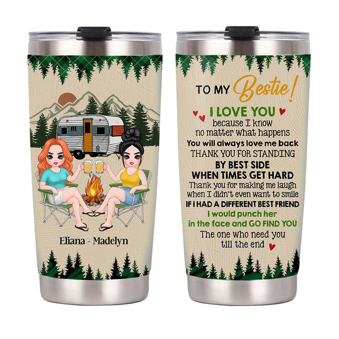 Personalized Friends Thank You I Love You Because Steel Tumbler DB152 32O58 1