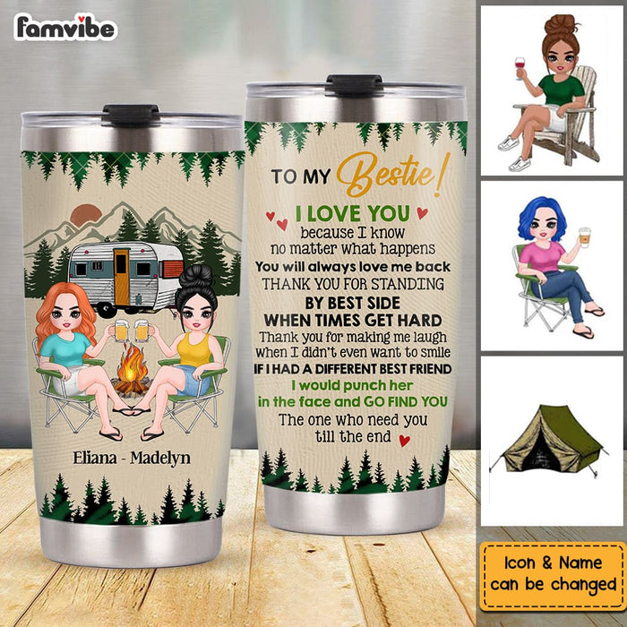 Personalized Friends Thank You I Love You Because Steel Tumbler DB152 32O58 1