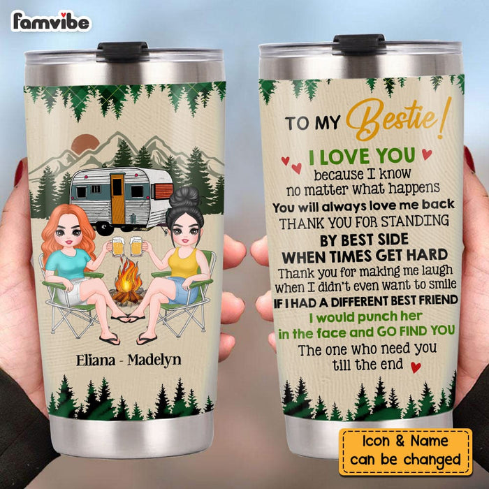 Personalized Friends Thank You I Love You Because Steel Tumbler DB152 32O58 1
