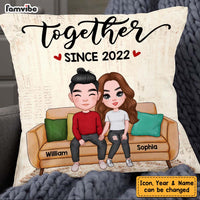 Personalized Couple Together Since Pillow DB161 36O47 thumb 1
