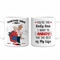 Personalized Senior Couple I Want To Grow Old With You Anniversary Mug DB161 58O47 thumb 1