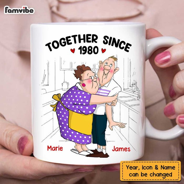 Personalized Senior Couple I Want To Grow Old With You Anniversary Mug DB161 58O47 1