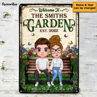 Personalized Couple Garden Metal Sign 22552 thumb 1